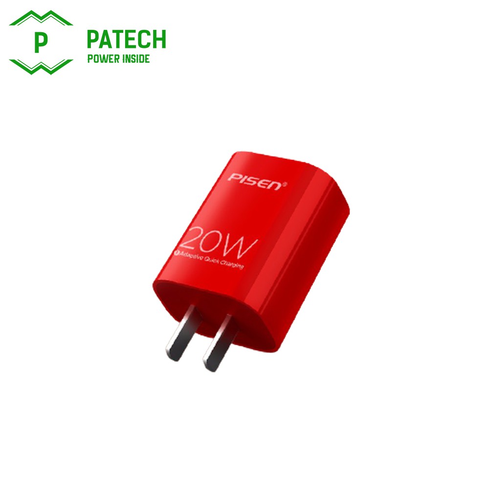 Sạc cao cấp PISEN Quick PD 20W, hỗ trợ sạc nhanh 20W chuẩn QC4.0,PD 3.0, nhỏ gọn, tinh tế, khả năng tương thích rộng