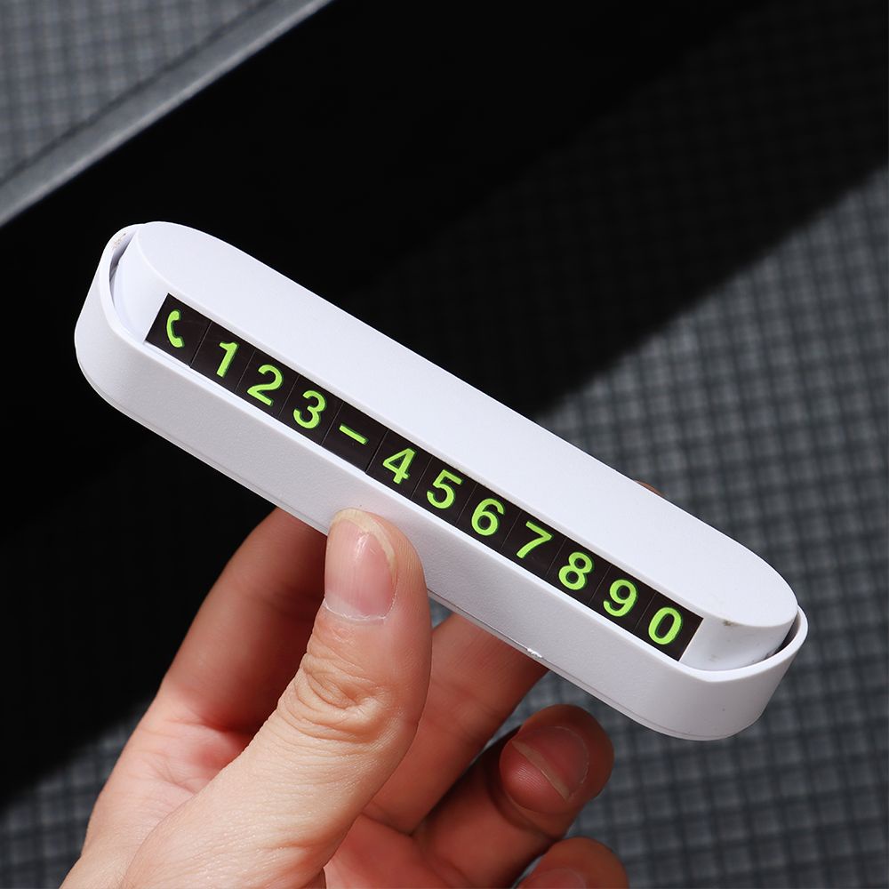 Bảng Số Điện Thoại Đỗ Xe Hơi Tạm Thời 13x2.5cm Nhiều Màu