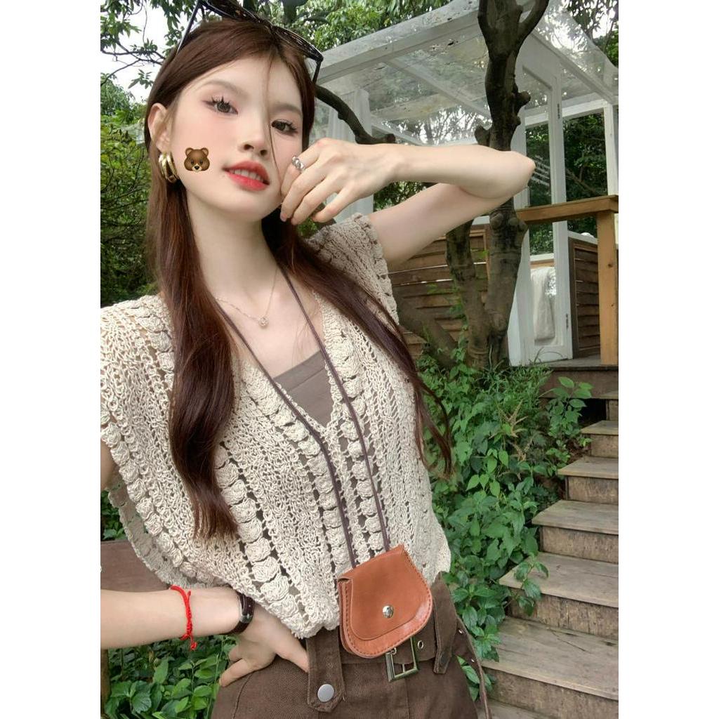 Áo Sweater Ba Lỗ Vải Mỏng Xếp Tầng Thời Trang Mùa Hè Năng Động 63982