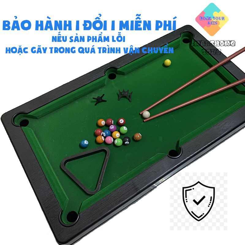 Bàn Bi A Mini – Bàn Bida Mini Cỡ Lớn 55x33x15cm Cho Bé Nhiều Kích Cỡ, Đầy Đủ Phụ Kiện - SmartHome Toys