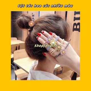 Cột tóc hoa nhiều màu xinh xắn-shopforgirl