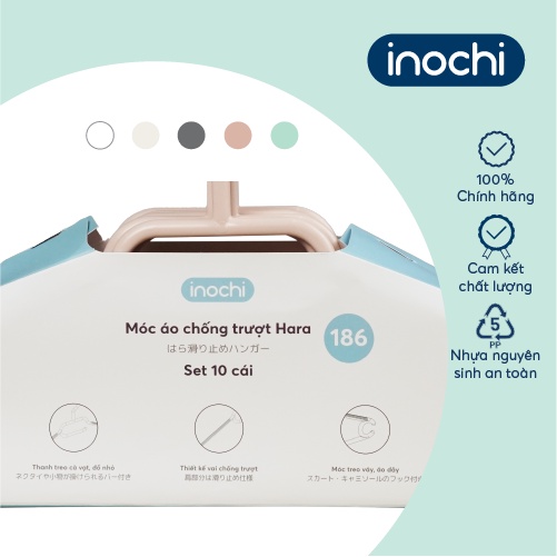 Móc áo chống trượt Inochi - Hara 186