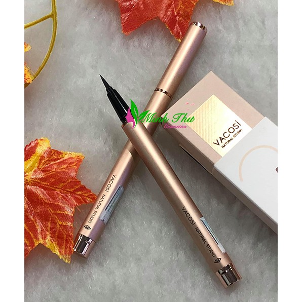 Bút kẻ mắt nước không trôi Vacosi 24H Waterproof Pen 2g (Rose Gold)