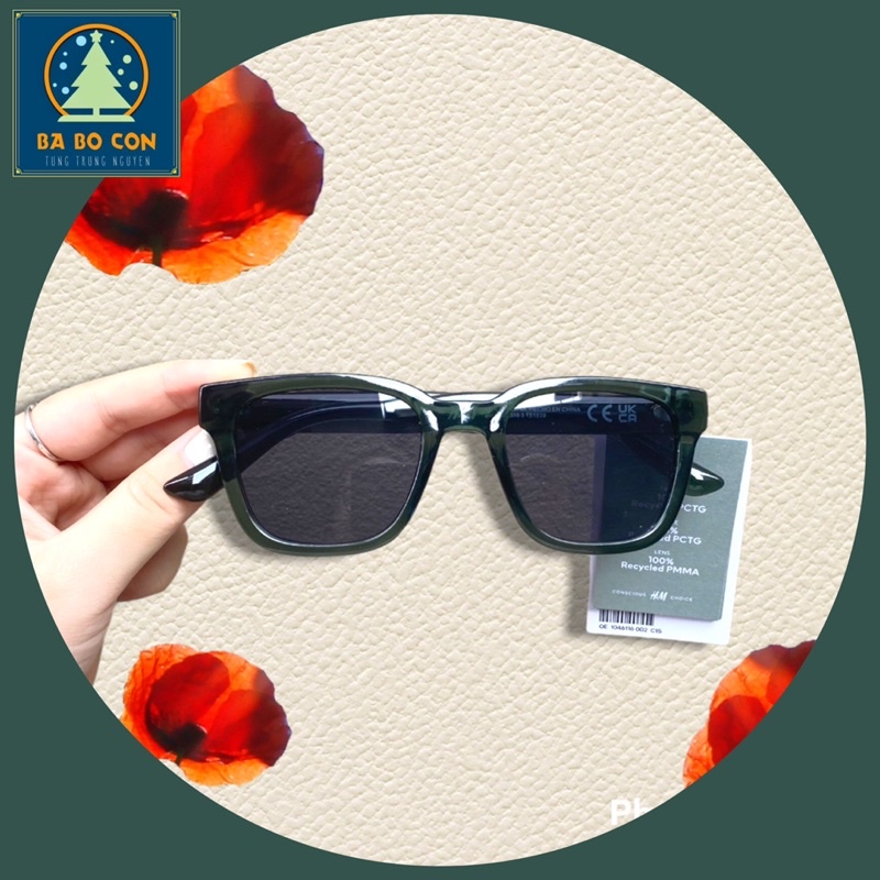 Kính HM UK gọng xanh tuyệt đẹp, dáng nam nữ đều đeo đẹp, có đầy đủ bill mua hàng ( bill ảnh cuối phần mô tả)