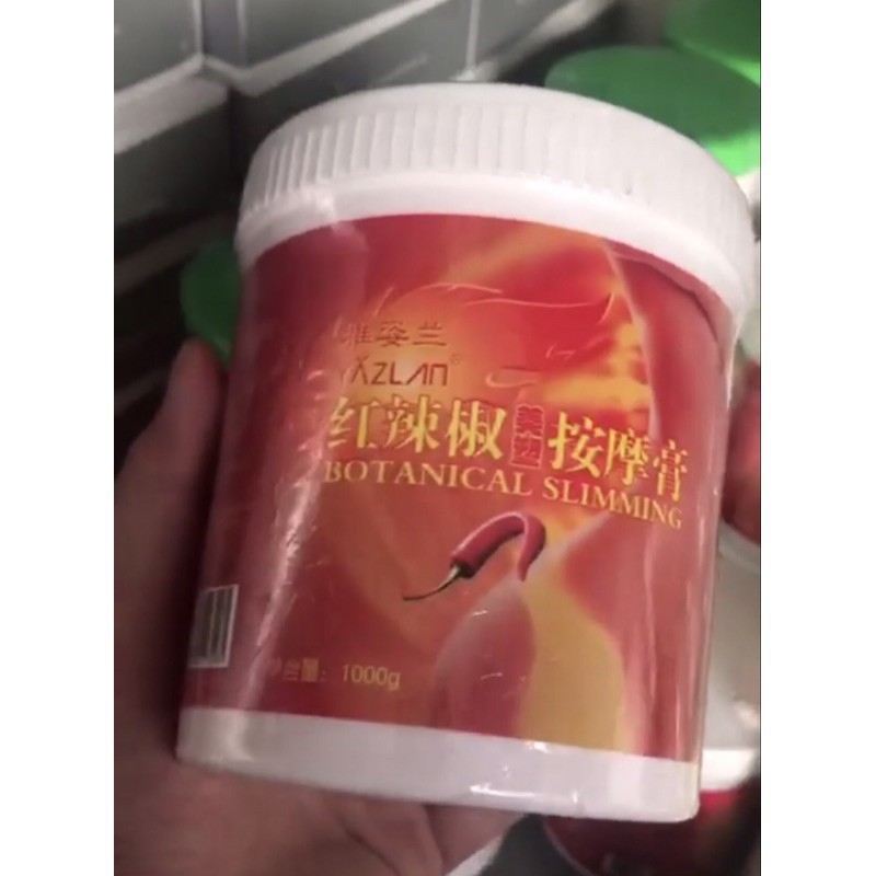 Gel Nóng Giảm Béo Yazan ( Kem Ớt ) Hũ 1kg