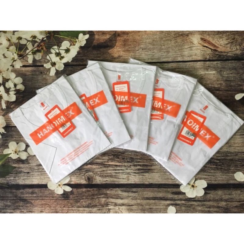 AP13 Combo 5 Áo lót trắng nam mặc nhà ba lỗ, áo lót nam cộc tay đông xuân chất vải cotton 100%