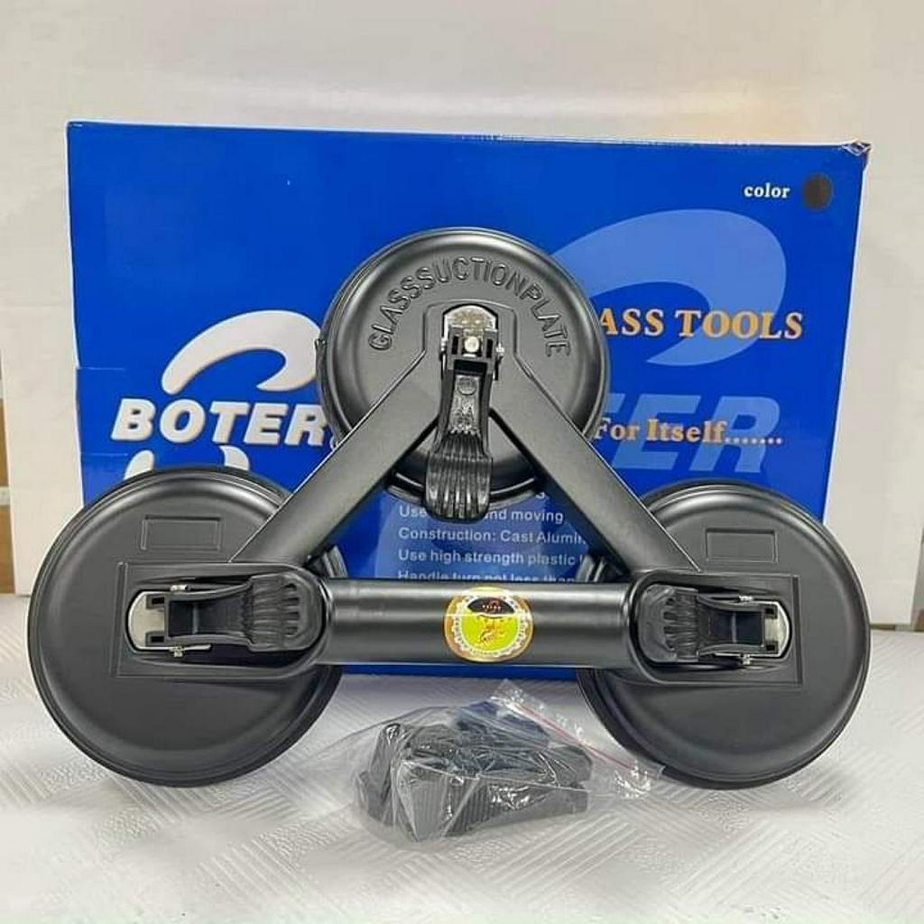 Hít kính 3 chấu hiệu BOTER cao cấp bản to 12,5cm nâng 210kg tay cầm chống trượt