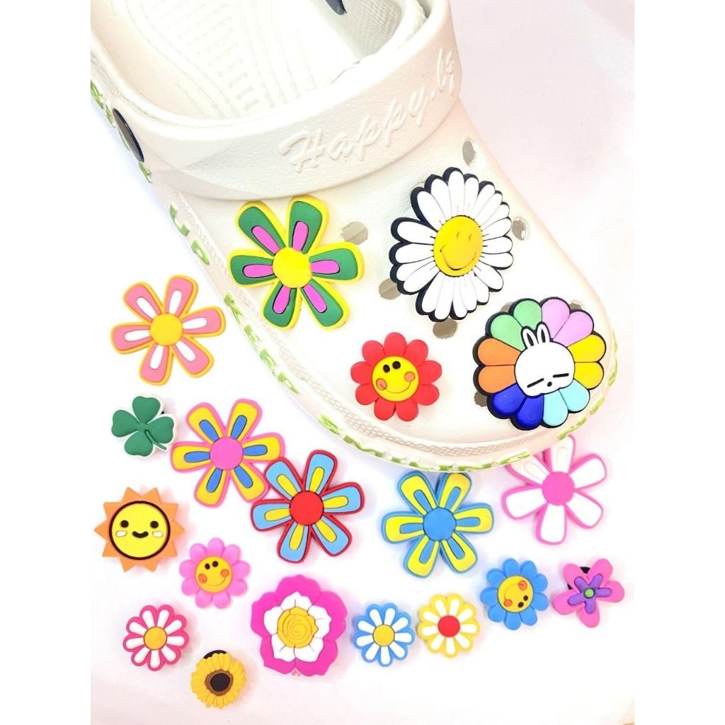 Sticker gắn dép cross sticker dán dép crocs Phụ kiện nút giày đơn giản dễ thương Luna Kid's