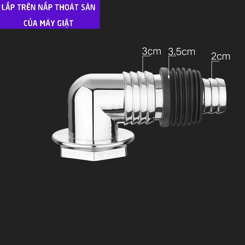 Bộ thoát nước máy giặt, nước thải chống mùi hôi, ngăn côn trùng, lắp thoát sàn, Minh House