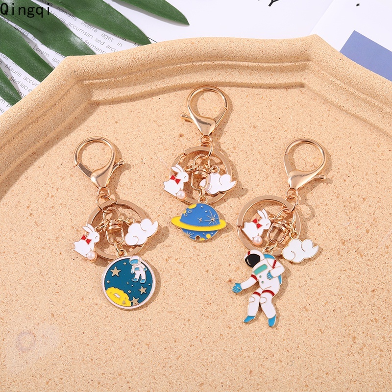Móc khóa MISS ZOE thỏ phi hành gia dễ thương