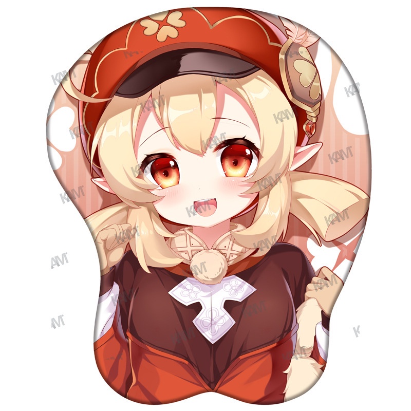 Tấm Lót Chuột Máy Tính 3D Hình Anime Bằng Silicone