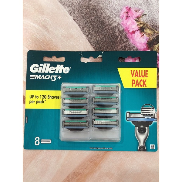 Hộp 8 Đầu Thay Dao Cạo Râu Gillette Fusion5 ProgLide/Fusion5/Mach3 Turbo/Mach3/Skinguard -Hàng Úc