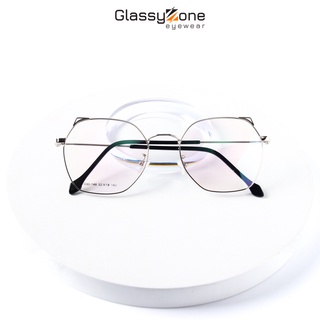 Gọng kính cận, Mắt kính giả cận kim loại Form lục giác Unisex Nam Nữ thanh mảnh Gillian - GlassyZone