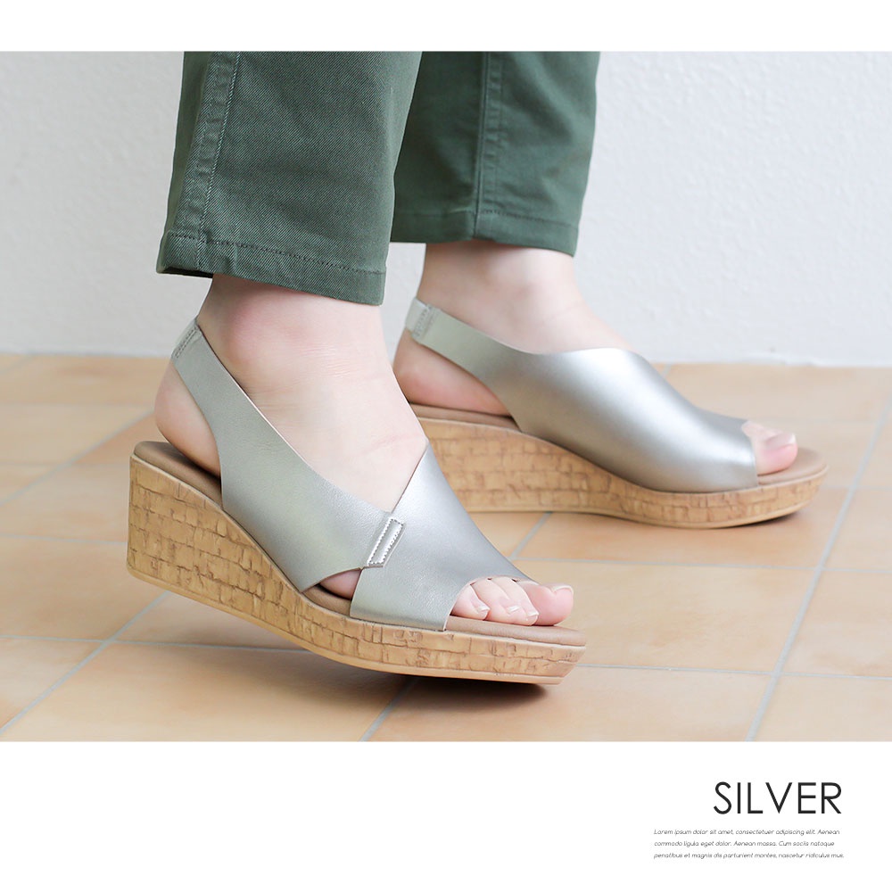 Sandal nữ Kobe đế xuồng 6cm Partir D'abord 92060 nội địa chính hãng Nhật Bản
