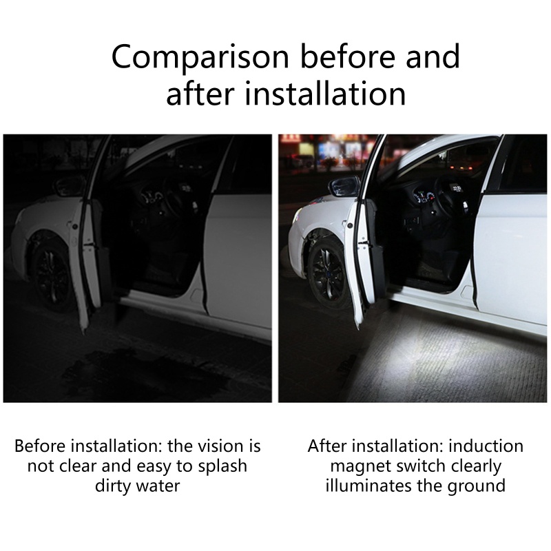 Bộ 2 Đèn Tín Hiệu Gắn Cửa Xe Hơi Kèm Sạc USB Tiện Dụng