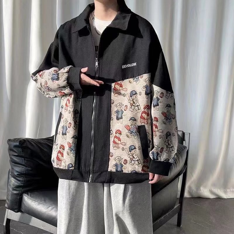 Áo Khoác Nam Tay Dài Cổ Vuông Phong Cách Nhật Bản Mới