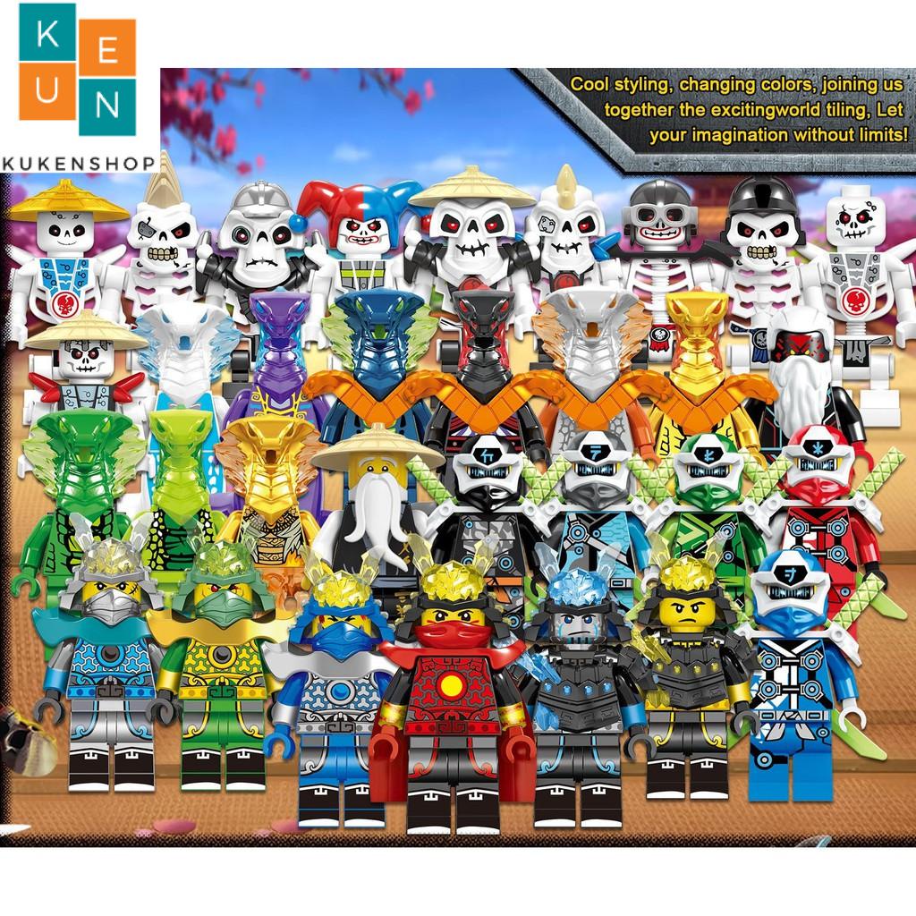 COMBO 32 Minifigures Các Mẫu Nhân Vật Trong Ninjago Siêu Đẹp Có Samurai Đủ Bộ Season 12 PRCK 61058