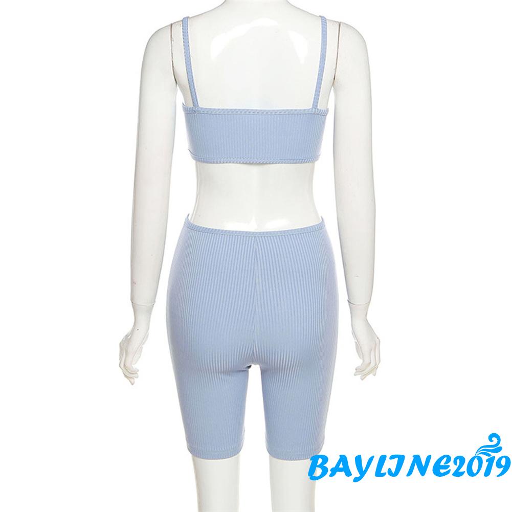 BAY-Áo liền quần sát nách cổ chữ V ôm dáng màu trơn khoét rỗng màu be/đen/xanh lá/xanh dương nhạt cho nữ
 | BigBuy360 - bigbuy360.vn