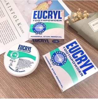 Bột Đánh Răng Tẩy Trắng Eucryl Toothpowder 50g