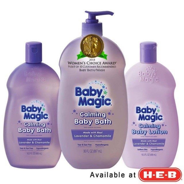 Tắm gội Baby Magic Lavender - Sweet Buttercup 887ML