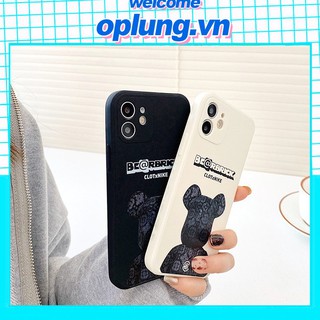 Ốp lưng iphone viền  cạnh hình bearbrick 6/6plus/6s/6splus/7/7plus/8/8plus/x/xr/xs/11/12/pro/max/plus/promax- Awifi