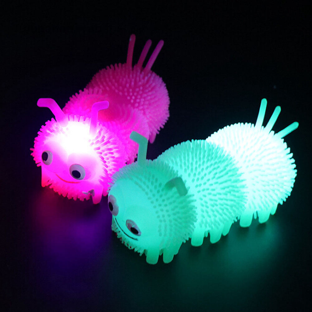 Đồ chơi hình con sâu bằng cao su mềm có đèn led chất lượng cao
