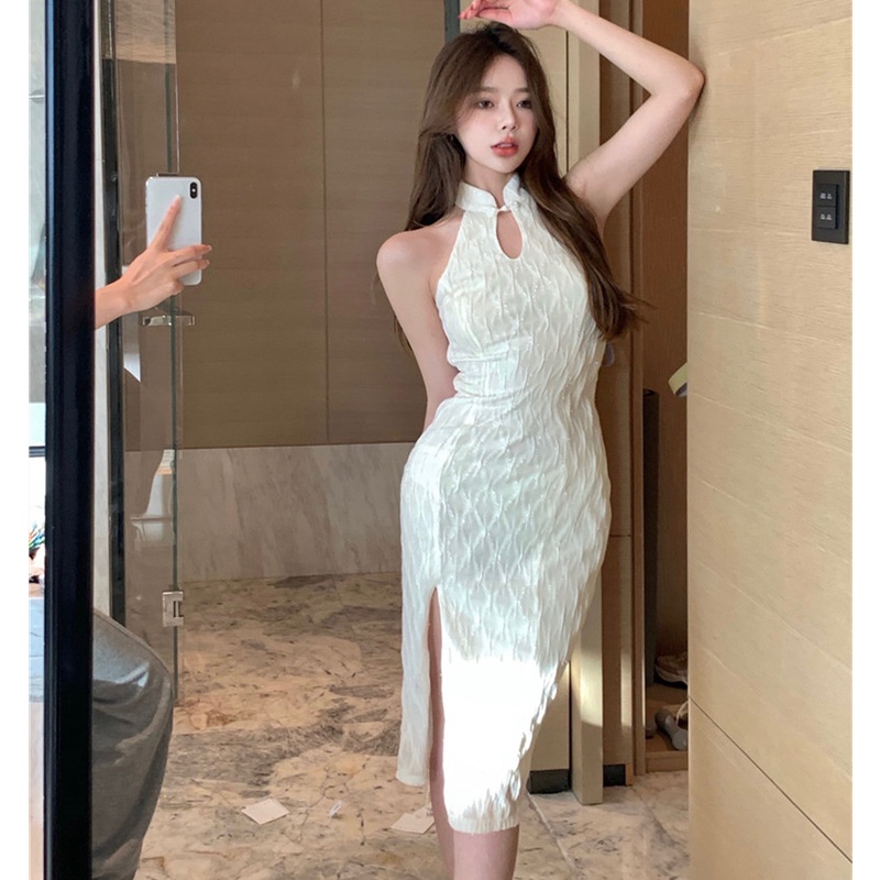 Đầm Midi Sát Nách Thiết Kế Xẻ Hợp Thời Trang