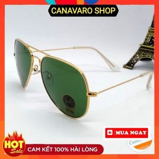 Kính mát thời trang nam nữ cao cấp chống uv chống chói tròng thủy tinh cường lực chống xước CANAVARO SHOP RBX60
