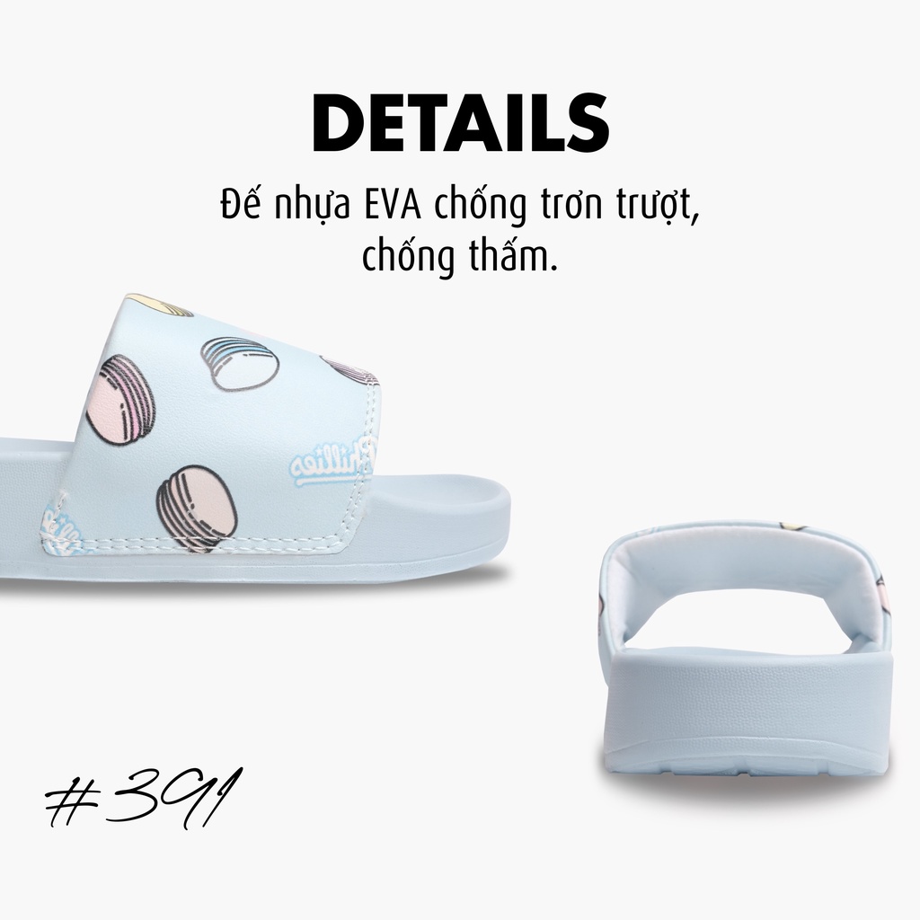 Dép quai ngang cao cấp MLB Macaron