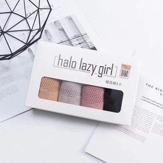 Hộp 4 quần kháng khuẩn nâng mông xiết eo Halo lazy girl Sỉ rẻ vô địch quần chíp quần lót nữ