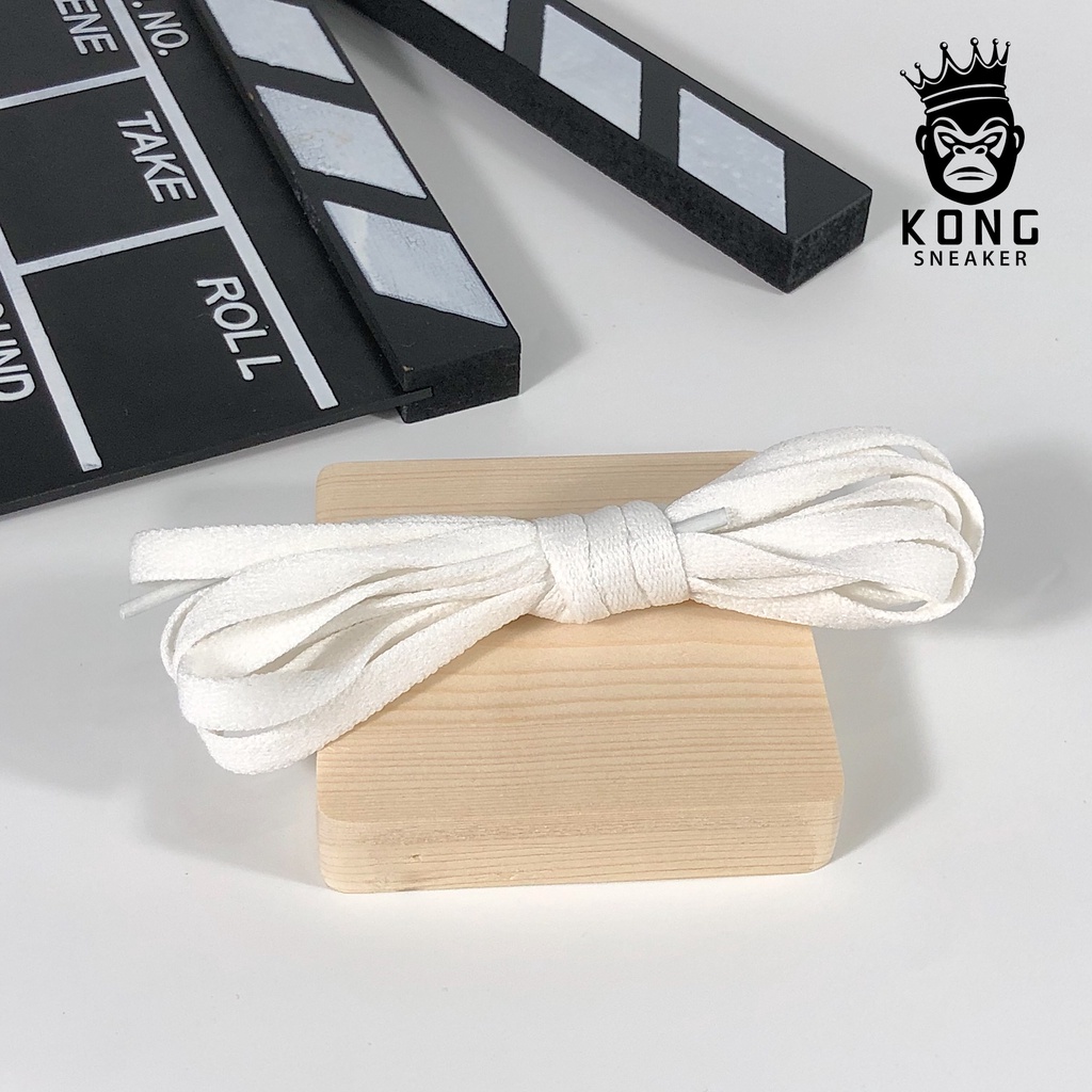 Dây Giày SNEAKERS Cotton Cao Cấp Dài 120cm Màu Đen Và Trắng