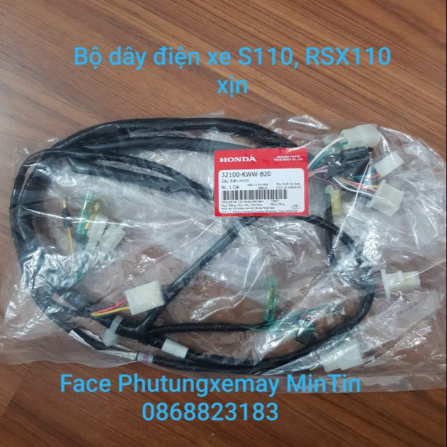 Bộ dây điện sườn xe S110, RSX 110 xịn