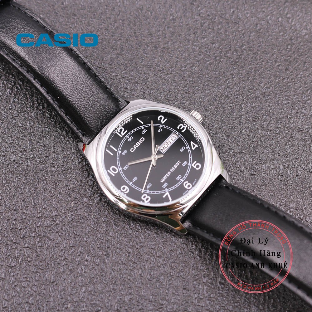 Đồng hồ nam Casio MTP-V006L-1B2UDF dây da đen