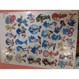 10-50 hình sticker sonic decal (random hình)