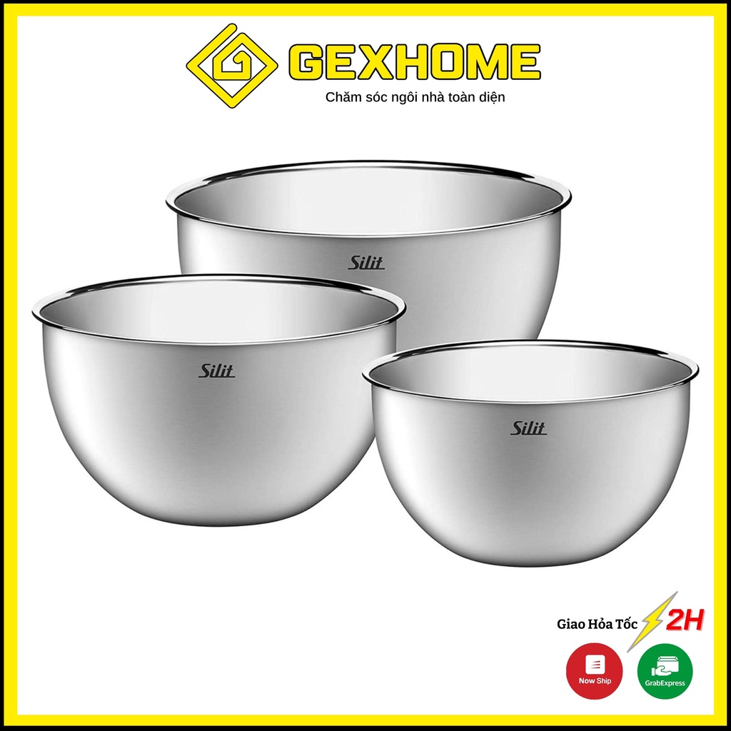 Set 3 âu trộn inox SILIT