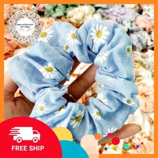 Dây Buộc Tóc Scrunchies Hoa Cúc combo sỉ