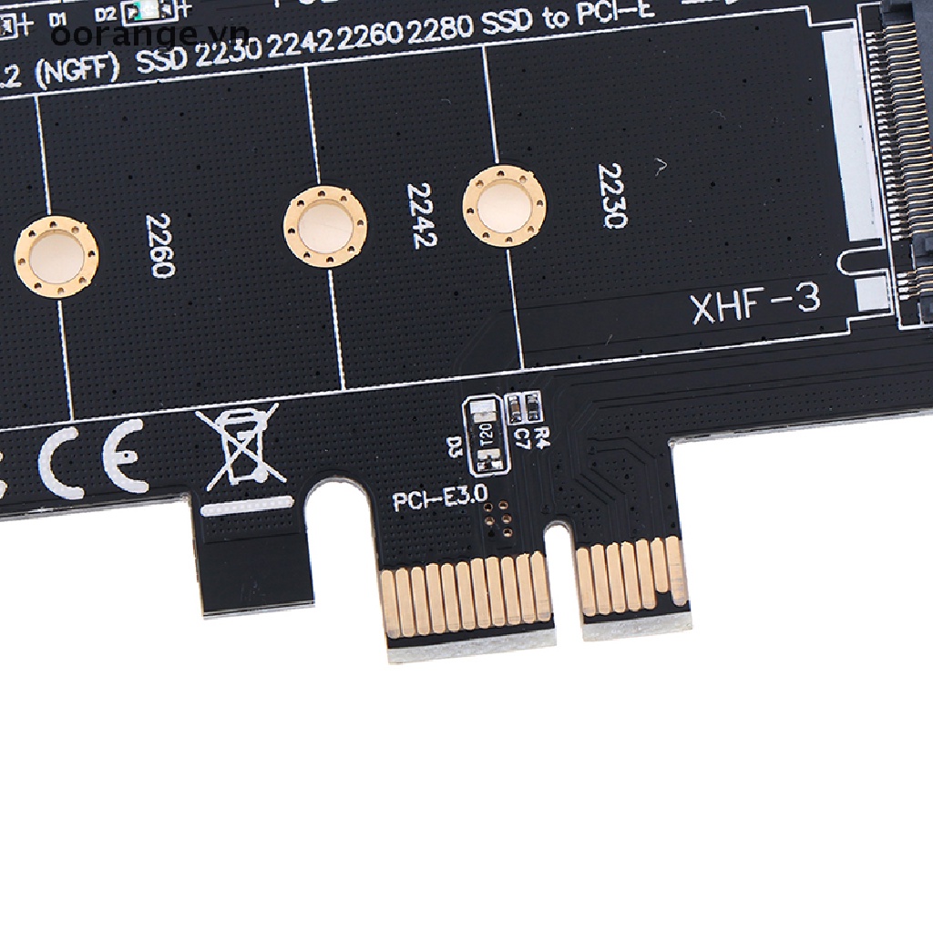 Đầu chuyển đổi PCIE M2 PCI Express 3.0 x1 sang NVME SSD hỗ trợ 2230 2242 2260 | WebRaoVat - webraovat.net.vn