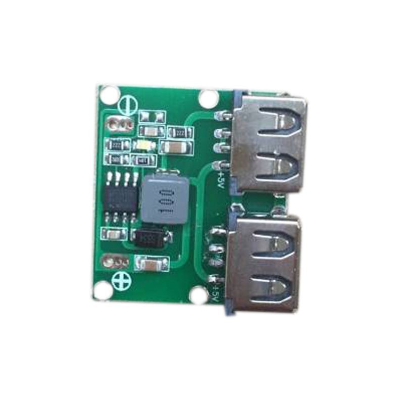 Mô đun hạ áp nguồn sạc DC-DC 5V 3A 2 cổng USB dành cho xe hơi