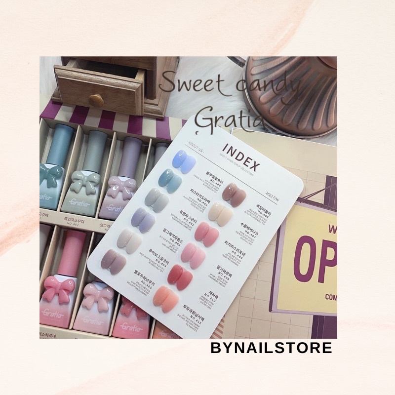 Sơn gel thạch cao cấp Hàn Quốc tách lẻ collection Autumn 2022 ‘Gratia’ collection (1pcs)