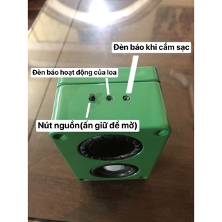 Loa Bluetooth Handmade Màu Đỏ ⚡️⚡️⚡️