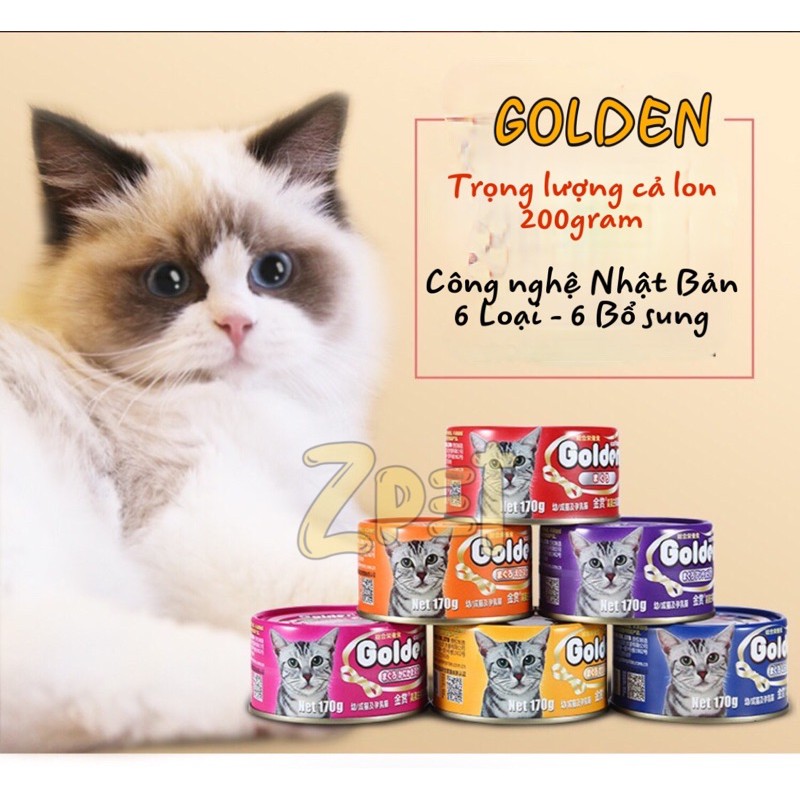 Pate mèo Nhật Bản Golden Cat 170gr - Phiên bản 2 💖Đề Xuất💖