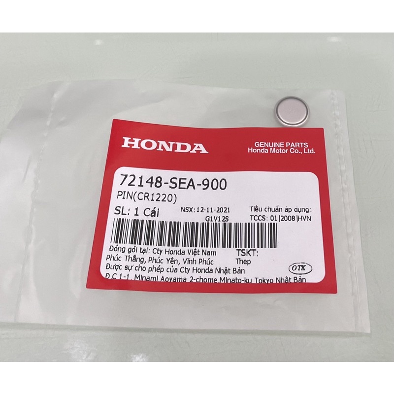 Pin CR1220 Panasonic Chìa Khoá định vị tìm xe SH AIRBLADE 110 125 SH MODE Honda