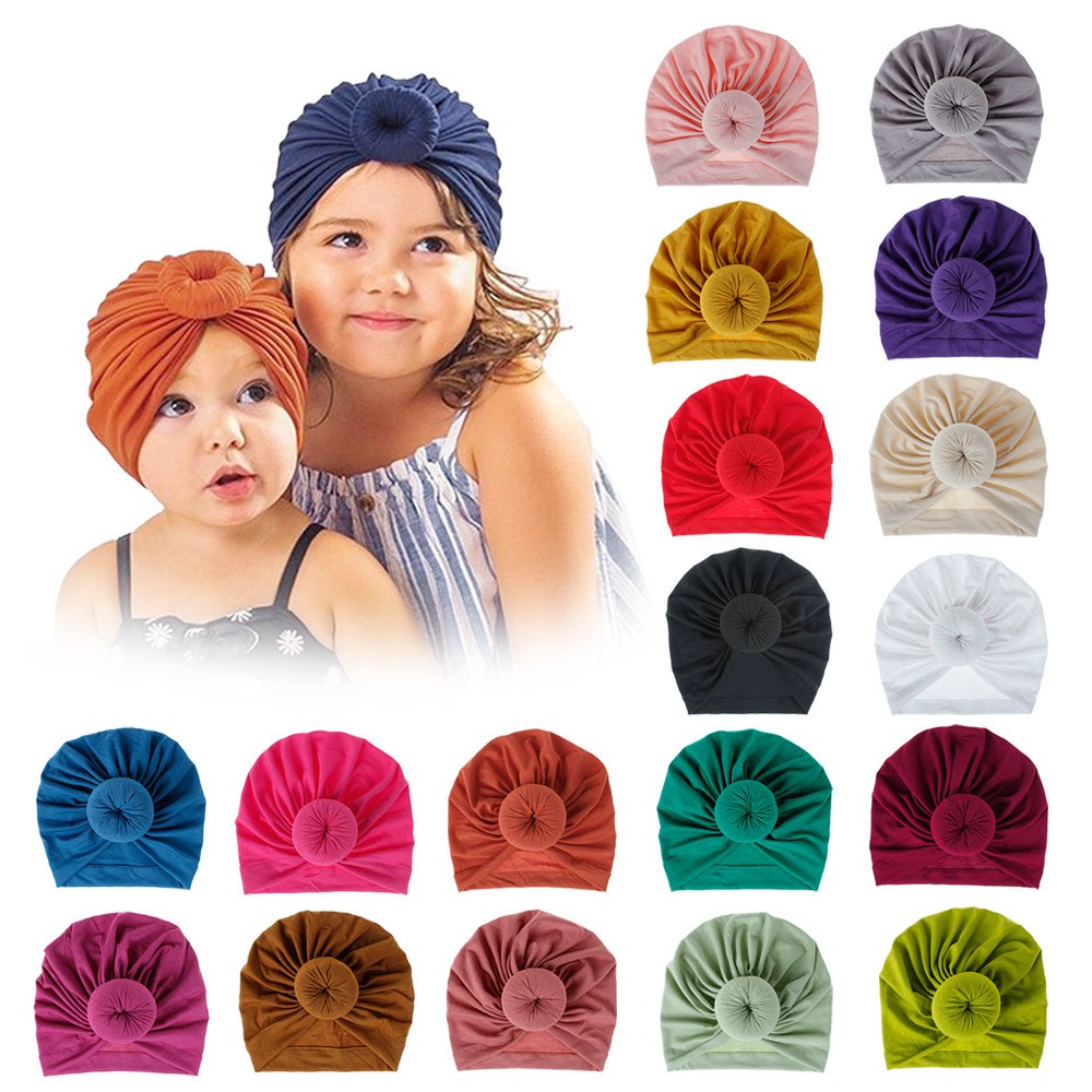 Mũ Bằng Vải Cotton Mềm Mại Dành Cho Bé Sơ Sinh Từ 0-24 Tháng Tuổi