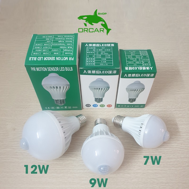 [FREESHIP] Bóng đèn cảm ứng hồng ngoại tự động sáng khi có người, bóng đèn cảm biến | BigBuy360 - bigbuy360.vn