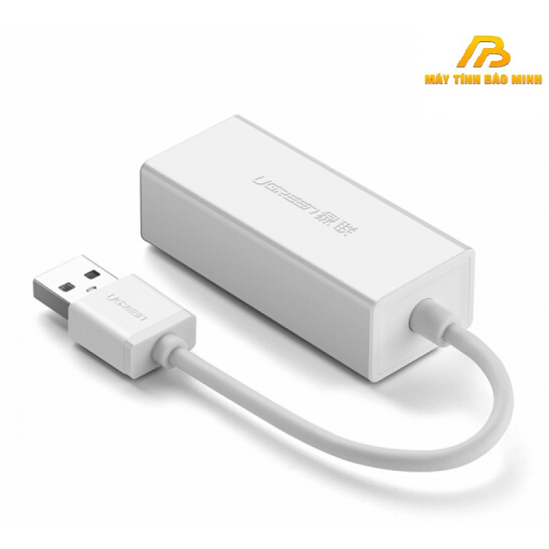 USB 2.0 to Lan RJ45 UGREEN 20253 Dành cho PC,laptop táo-Hàng