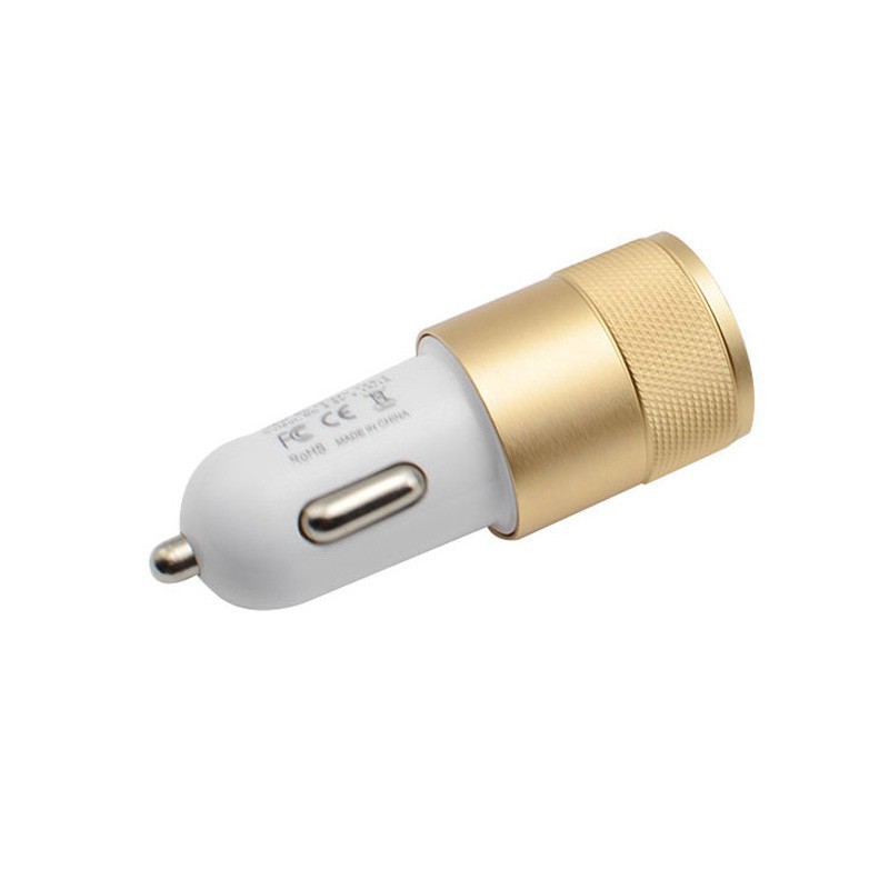 Bộ sạc USB kép tích hợp 2 ổ cắm USB 12V sạc 2.1A hiển thị đèn LED cho xe hơi