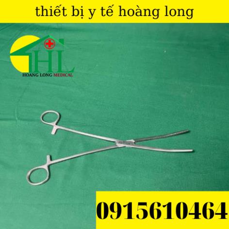 Panh Y Tế, Panh Gắp Phẫu Thuật, Pen Kẹp Y Tế, Panh Cong Không Mấu 24cm - Hàng Pakistan