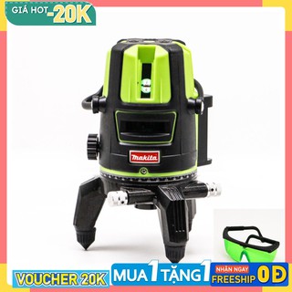 Máy bắn cốt laze makita 5 tia xanh,kèm chân máy 1,2m