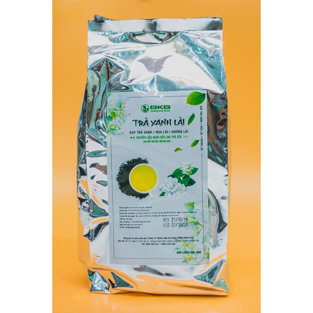 Trà hoa nhài Khô Nguyên Chất BKB Thơm Ngon Gói 500gr - Nguyên liệu pha chế trà sữa, trà chanh