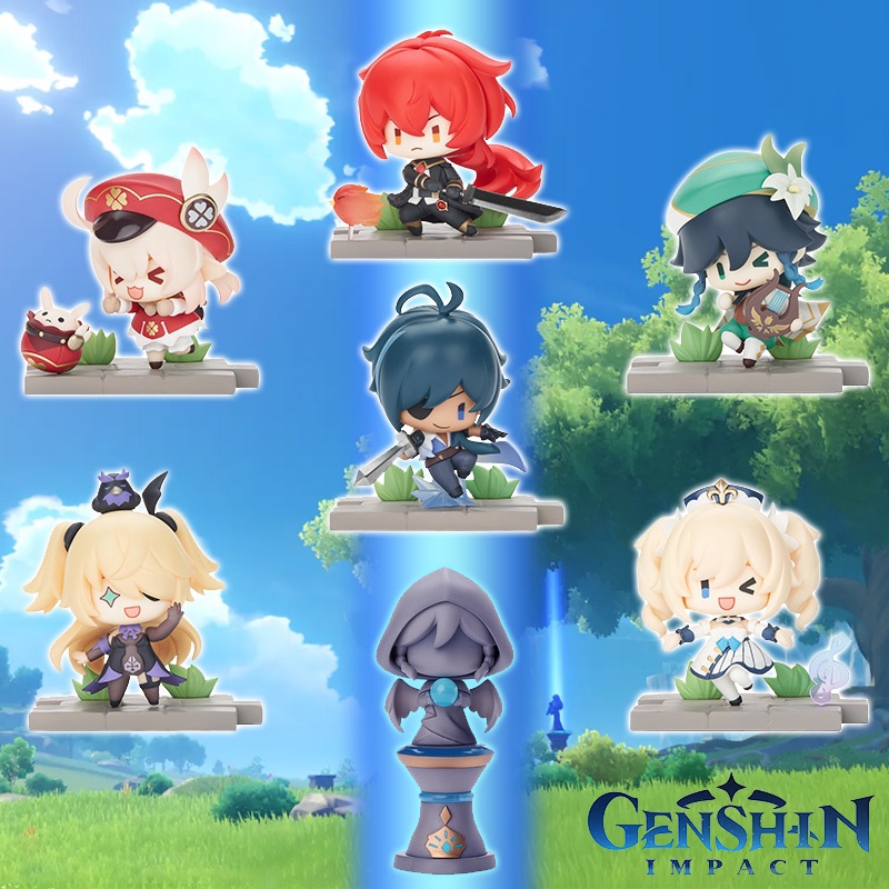 Set 7 Mô Hình Nhân Vật Game Genshin Impact Dễ Thương